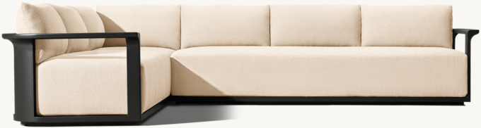 Lagos Aluminum Left-Arm L-Sectional