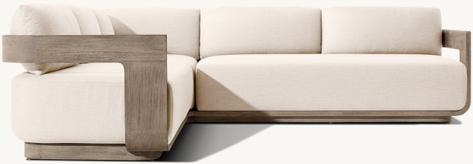 Sedona Teak Left-Arm L-Sectional