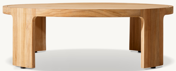 Sedona Teak Round Coffee Table | RH