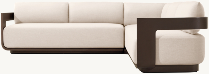 Sedona Aluminum Right-Arm L-Sectional