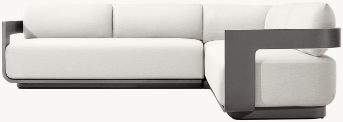 Sedona Aluminum Right-Arm L-Sectional