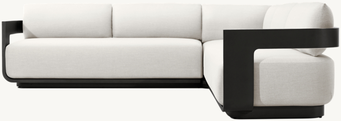 Sedona Aluminum Right-Arm L-Sectional