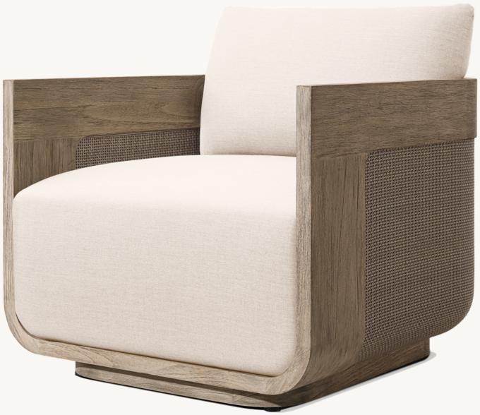 Sedona Cane Teak Lounge Chair