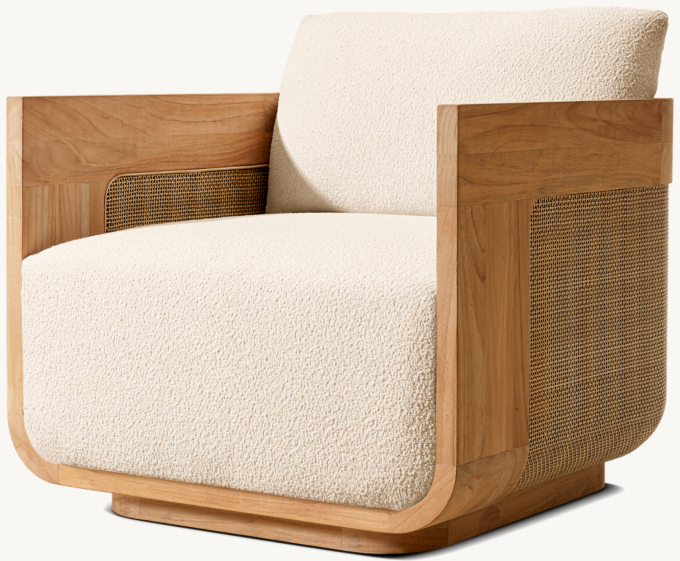 Sedona Cane Teak Lounge Chair