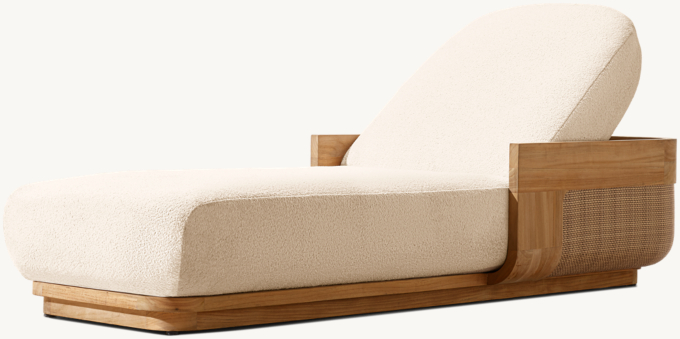 Sedona Cane Teak Adjustable Chaise