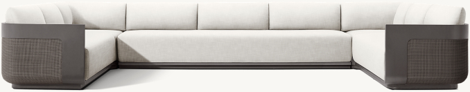 Sedona Cane Aluminum Customizable Sectional