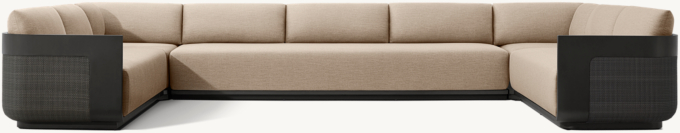 Sedona Cane Aluminum Customizable Sectional