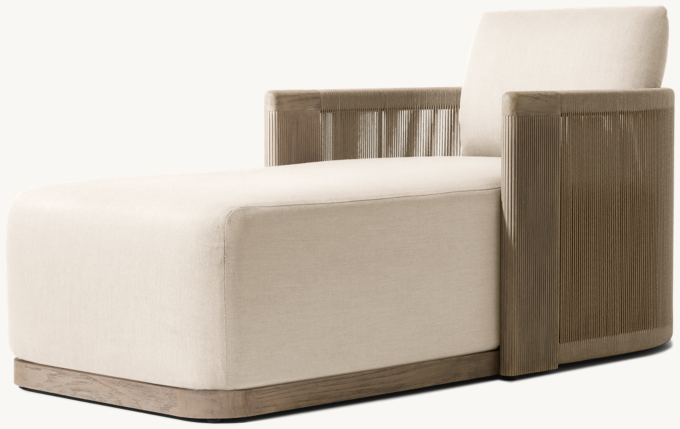 Striata Teak Chaise
