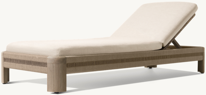 Striata Teak Adjustable Chaise