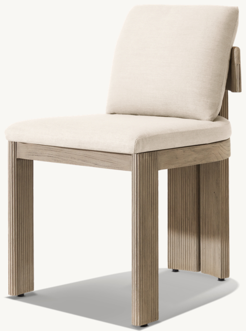 Striata Teak Dining Side Chair