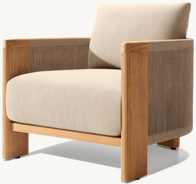 Striata Teak Lounge Chair
