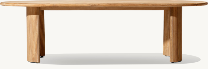 Striata Teak Rectangular Dining Table