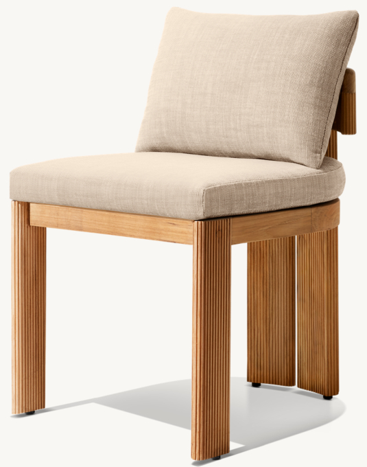 Striata Teak Dining Side Chair