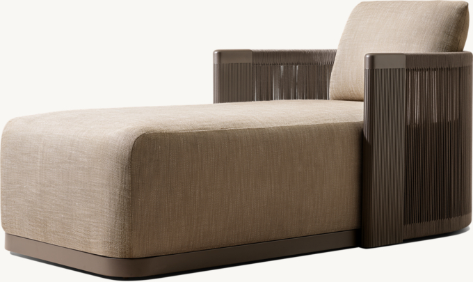 Striata Aluminum Chaise