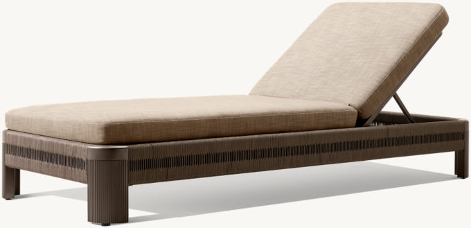 Striata Aluminum Adjustable Chaise