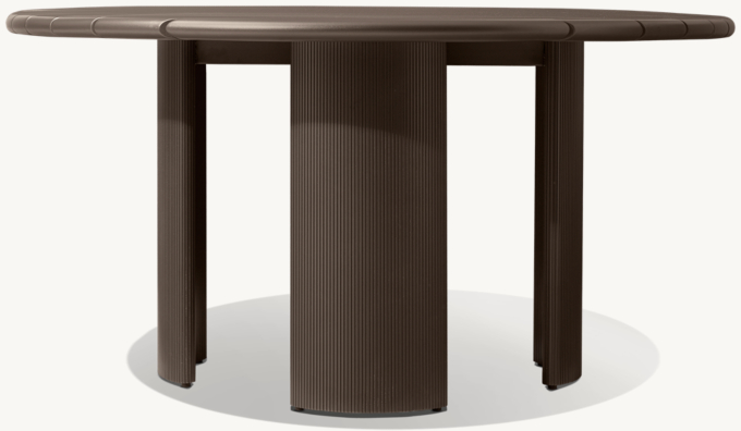 Striata Aluminum Round Dining Table