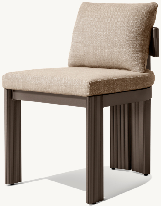 Striata Aluminum Dining Side Chair