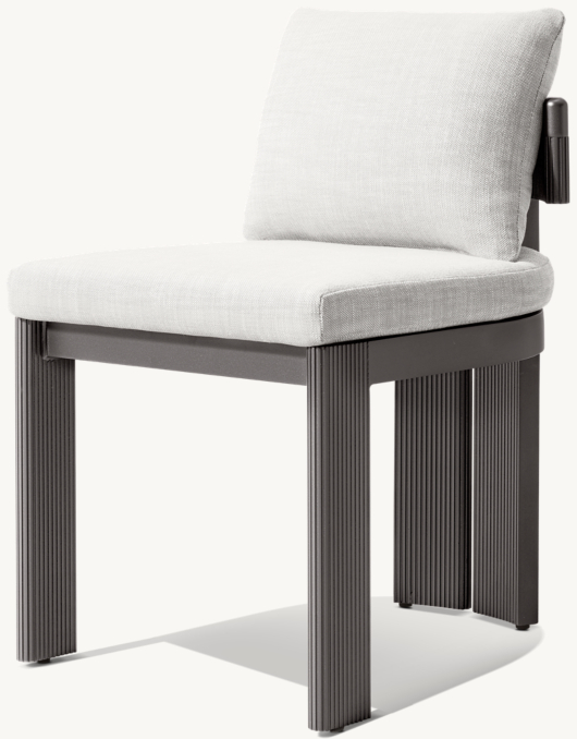 Striata Aluminum Dining Side Chair