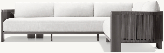 Striata Aluminum Right-Arm L-Sectional