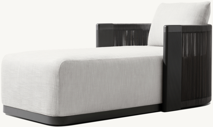 Striata Aluminum Chaise