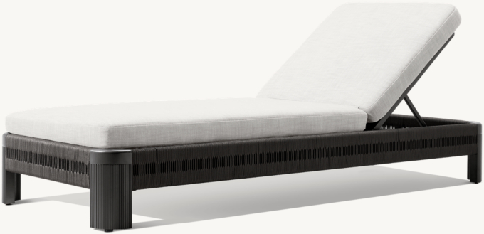 Striata Aluminum Adjustable Chaise