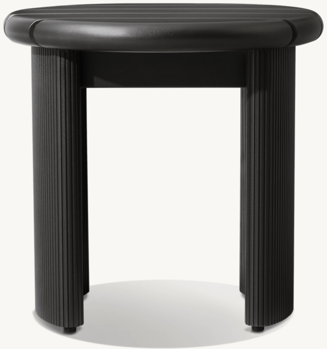 Striata Aluminum Side Table