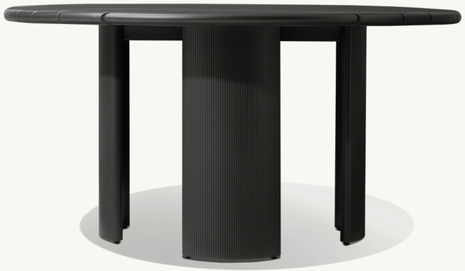 Striata Aluminum Round Dining Table