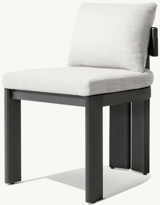 Striata Aluminum Dining Side Chair