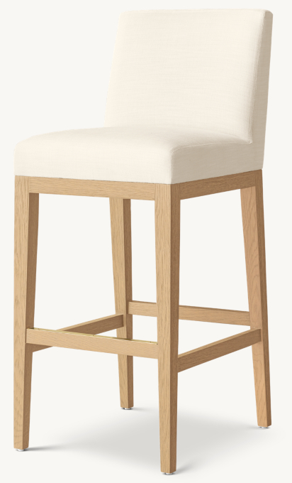 Morgan Armless Fabric Bar & Counter Stool