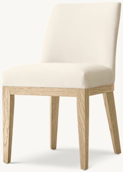 Morgan Curved-Back Fabric Dining Side Chair 