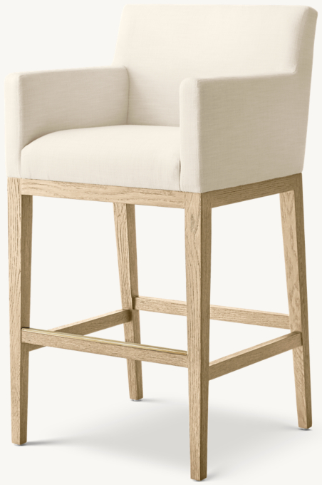 Morgan Track Arm Fabric Bar & Counter Stool 