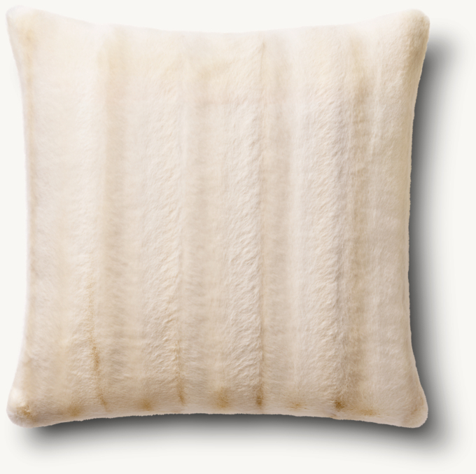 Luxe Mink Faux Fur Pillow - Square 