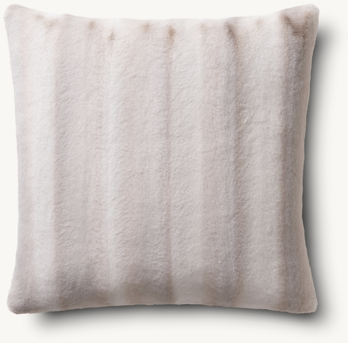 Luxe Mink Faux Fur Pillow - Square 