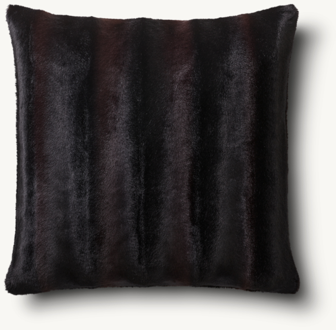 Luxe Mink Faux Fur Pillow - Square 