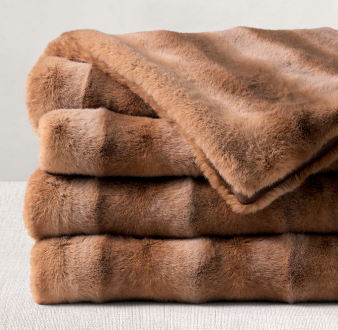 Luxe Mink Faux Fur Throw