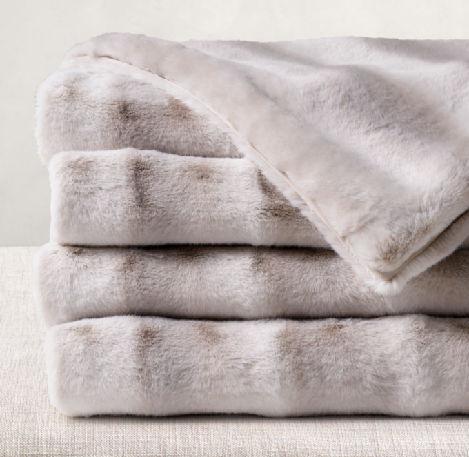 Luxe Mink Faux Fur Throw