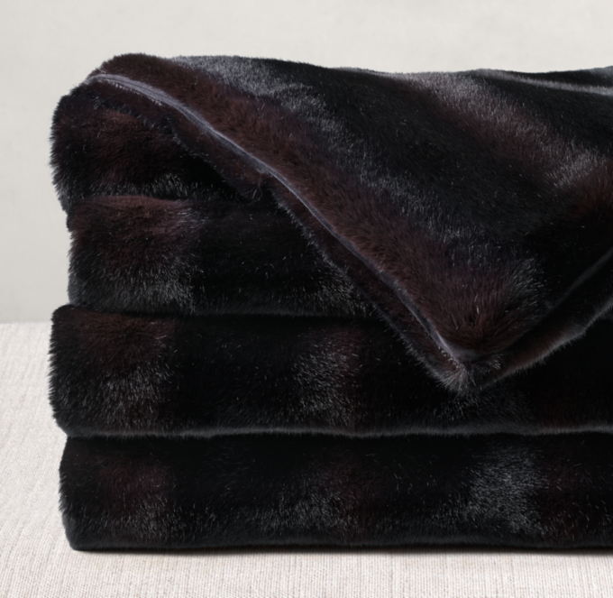 Luxe Mink Faux Fur Throw