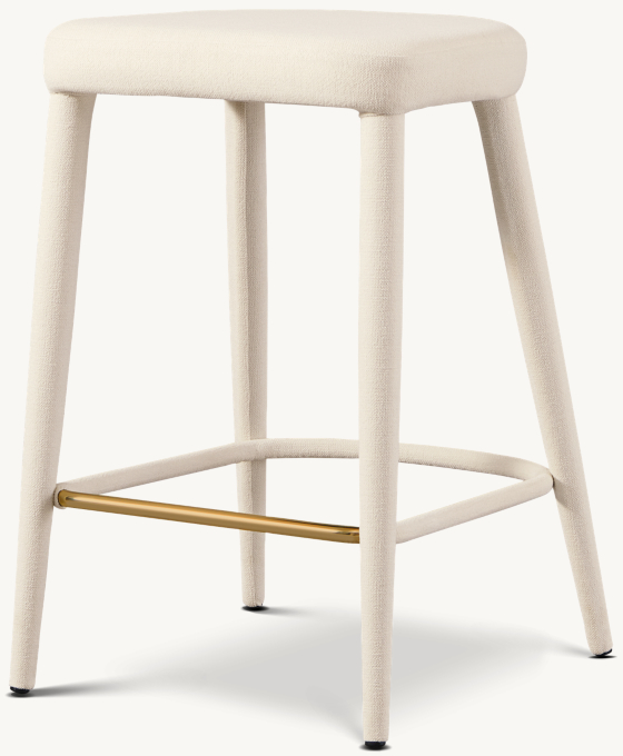 Nicola Backless Fabric Counter Stool