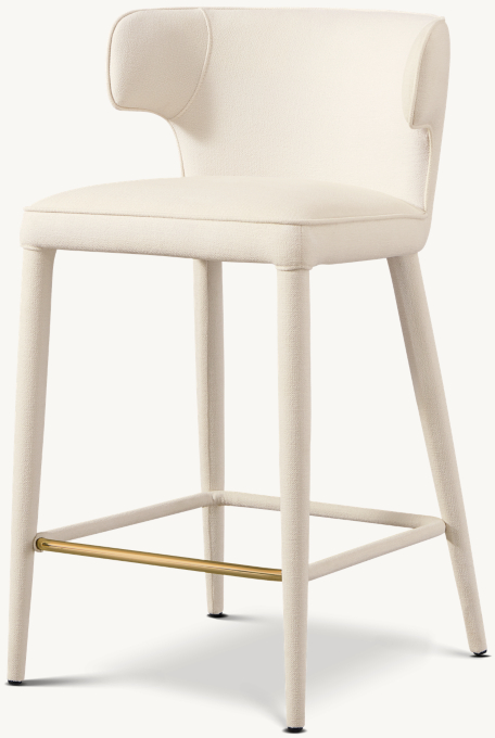 Nicola Wing Fabric Bar & Counter Stool