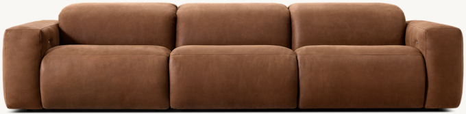 Blake Recliner Modular Leather 3-Piece 3-Recliner Sofa