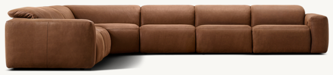 Blake Recliner Modular Leather Customizable Sectional