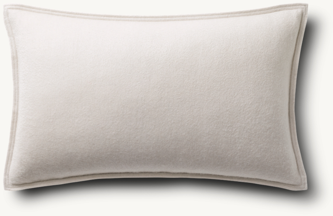 Overhead view of Cashmere Pillow Cover - Lumbar 