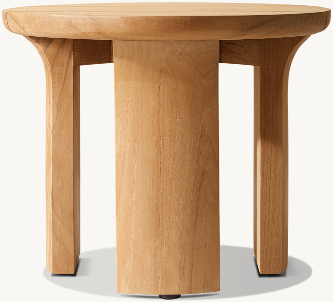 Lagos Teak Round Side Table