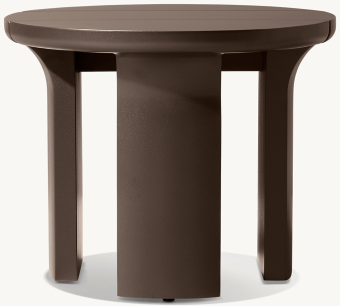 Lagos Aluminum Round Side Table