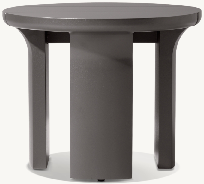Lagos Aluminum Round Side Table