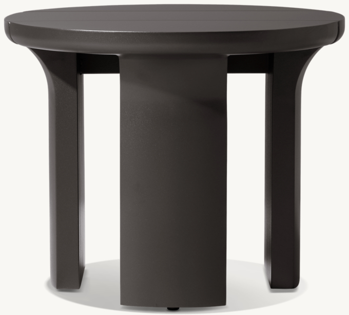 Lagos Aluminum Round Side Table