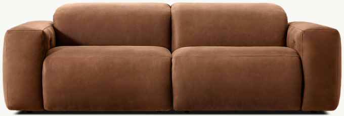 Blake Motion Leather Modular 2-Piece 2-Recliner Sofa