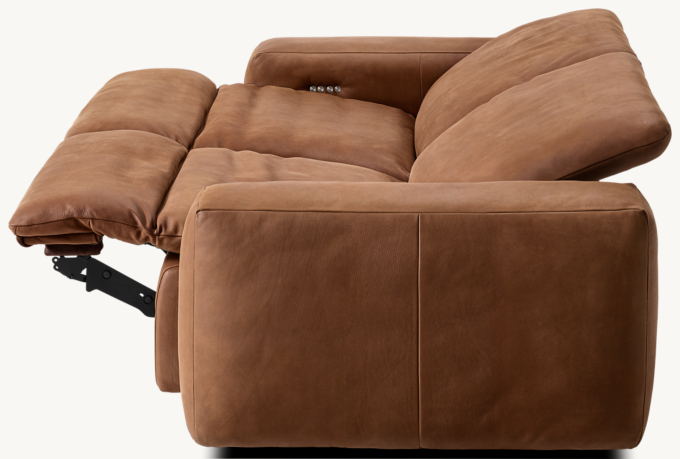 Blake Motion Leather Modular 2 Piece 2 Recliner Sofa RH