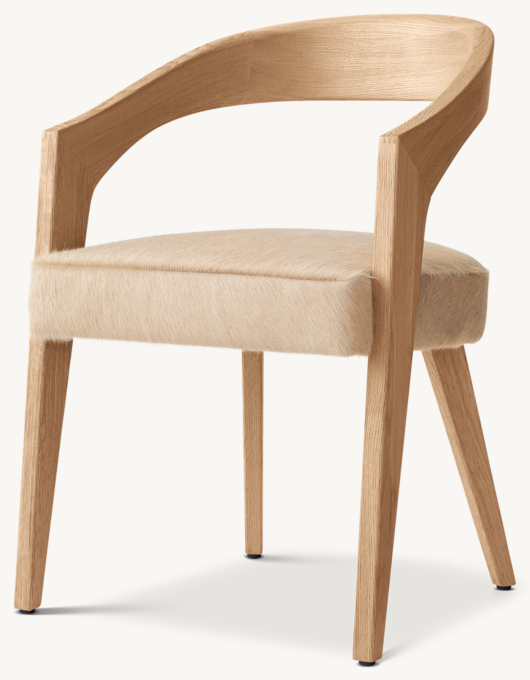 Chloé Hair-on-Hide Dining Armchair