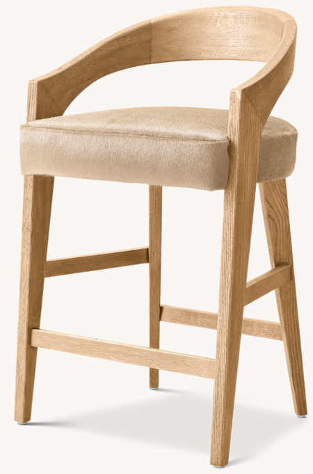 Chloé Hair-on-Hide Dining Bar & Counter Stool